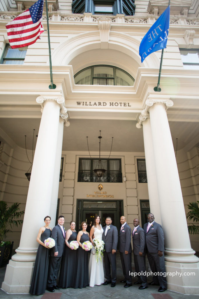 Willard Hotel wedding party