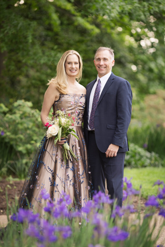 garden inspired wedding portraits