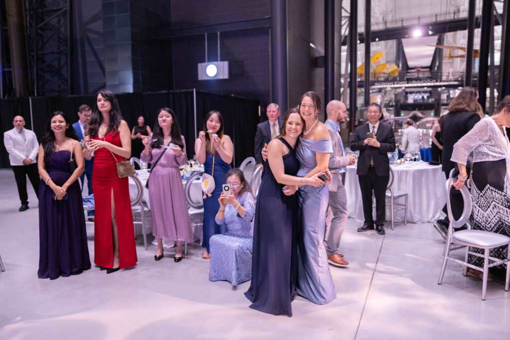 Wedding Reception at Udvar-Hazy Air and Space Museum in Dulles, VA