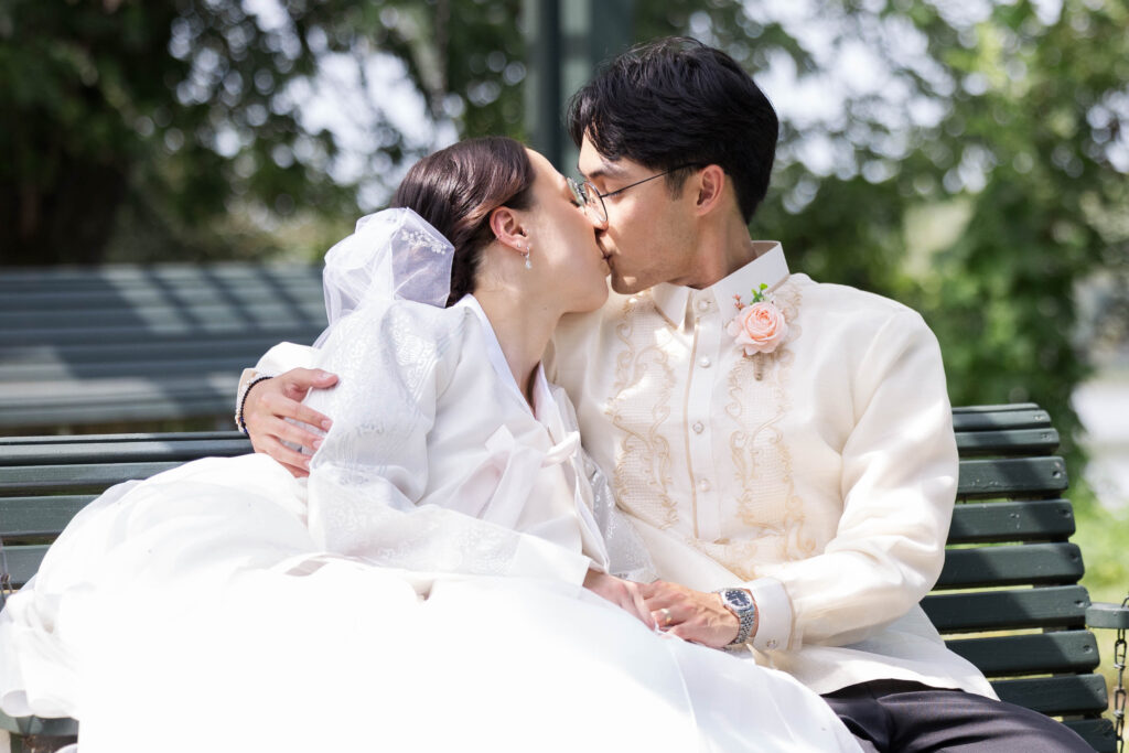 Joanna and Joshua wedding portraits along the Potomac River in Leesburg VA